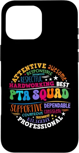 Vista 19 de iPhone 16 Parents Teacher Association Team Supporter PTA Squad Case