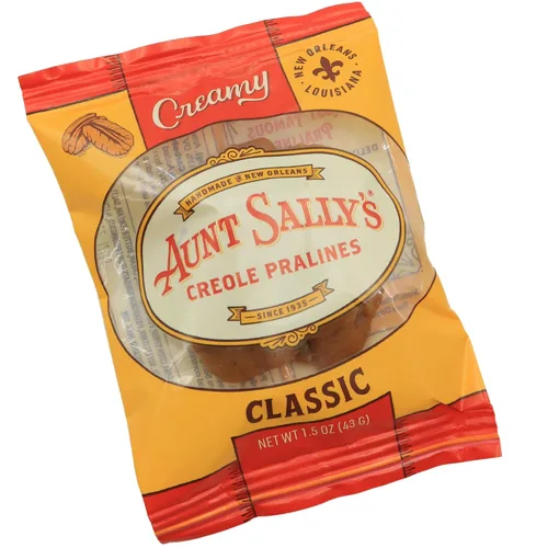 Vista 3 de Aunt Sally's Pralinés cremosos surtidos - Caja de 12 unidades - Praliné más famoso de Nueva Orleans - Caramelo de nuez hecho a mano