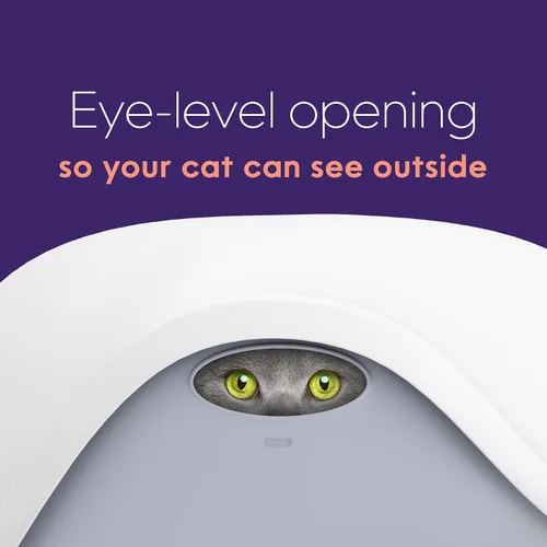 Vista 5 de Litter Genie Campana para caja de arena Capucha de cúpula con solapa oscilante Blanco