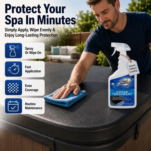 Vista 6 de Black Diamond Stoneworks Tratamiento protector y limpiador de cubierta de spa y bañera de hidromasaje definitivo, acondicionador para cubierta