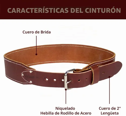 Vista 3 de Occidental Leather H.D. Cinturón de trabajo de 3 pulgadas