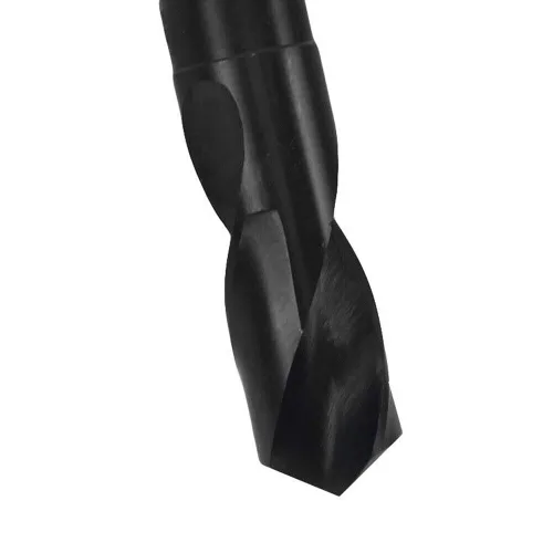 Vista 8 de Brocas fraccionarias de plata y Deming de 3/4 pulgadas x 6 pulgadas. Brocas de acero de alta velocidad M2 S&D Brocas helicoidales Óxido negro 1/2