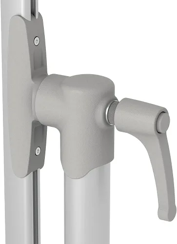 Vista 4 de VIZ-PRO Pizarra magnética móvil de doble cara, 48 x 36 pulgadas, con 12 marcadores