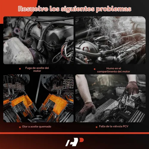Vista 7 de Kit de cubierta de válvulas de motor A-Premium, con tapa de llenado de aceite y pernos y junta, compatible con Nissan Altima 2002-2006, Sentra