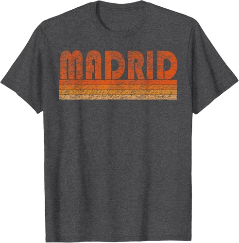 Vista 27 de clásico Retro Madrid playera, hombre 3XL, Asphalt Negro