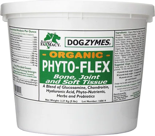 Vista 13 de Dogzymes Phyto Flex - Glucosamina, condroitina, MSM y ácido hialurónico... (8 onzas)