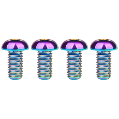 Vista 15 de Tornillos de titanio M8 con cabeza de botón, paquete de 4 (M8x15mm, negro) 15 20 25 30 1.378 in disponible para modificaciones de coches