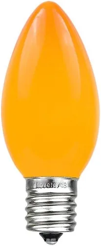 Vista 10 de Novelty Lights Paquete de 25 bombillas de repuesto de cerámica C9 para exteriores Multi