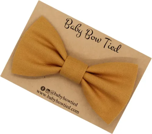 Vista 38 de Handmade Pre-Tied Clip on Bow Tie for Baby to Young Boy