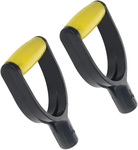Vista 7 de 2 palas D Grip mango, pala de nieve de PVC, mango de agarre D de 1.260 in de diámetro interior, mango de repuesto de eje de 1-1/4 pulgadas