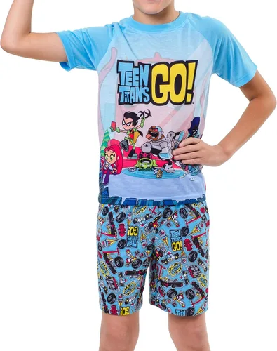 Vista 3 de Teen Titans Go. Corto Pajama Big Boys Chill 2 piezas