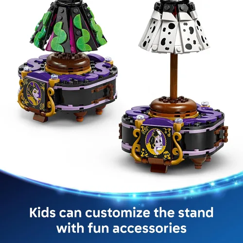 Vista 5 de LEGO Disney Villanos Vestidos de Maléfica y Cruella de Vil Juguetes para Niños - Juguete de Construcción de Moda para Niñas y Niños, a Partir de 9