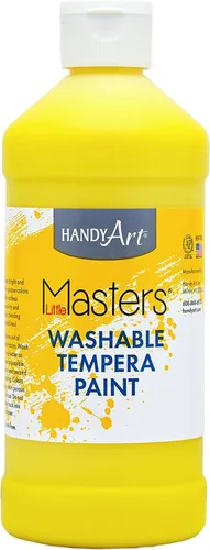 Vista 18 de Handy Art Little Masters - Pintura lavable, 16 onzas, color negro Bright & Mixable, High Opacity, Washable Colors for Classroom, Students, Kids