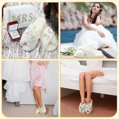 Vista 6 de Xtinmee - Bolsa de maquillaje personalizada para el día de la boda, S