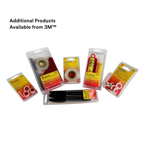 Vista 5 de 3M ScotchCode - Rollo de repuesto de cinta de marcador de alambre SLS-R, 1 pulgada x 2.125 pulgadas Refill Roll for SLS Dispenser