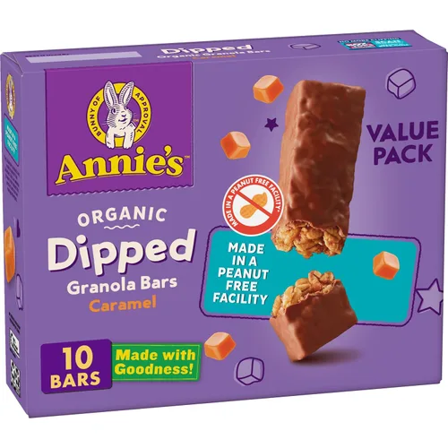 Vista 22 de Annie's Barras de granola masticables orgánicas, chispas de chocolate, 12 unidades (paquete de 6)