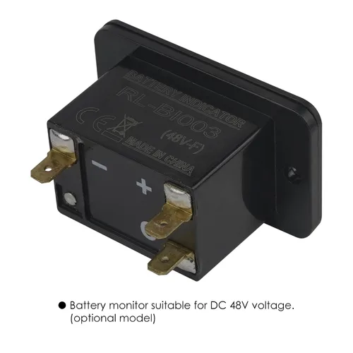 Vista 3 de Jayron Medidor indicador de batería de plomo ácido/medidor de capacidad de batería impermeable, alerta de descarga de batería digital LCD universal