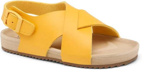 Vista 2 de Cubufly Sandalias para niños con tiras cruzadas y puntera abierta, zapatos de verano para uso en interiores y exteriores, para niños pequeños
