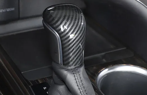 Vista 8 de ERIDANUS Accesorios para automóviles compatibles con Toyota Camry 2023 2022 2021 2020 2019 2018nterior Palanca de cambios (estilo fibra de carbono)