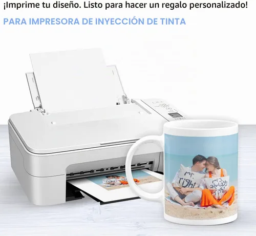 Vista 4 de A-SUB Waterslide - Papel adhesivo para impresora de inyección de tinta, 20