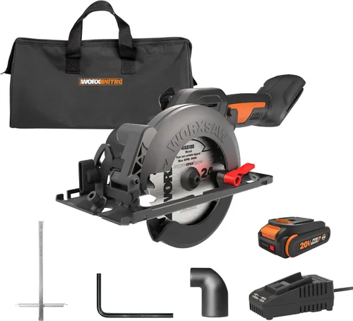 Vista 3 de Worx WX439L 4.5 Amp WORXSAW 4.5" Sierra circular compacta eléctrica