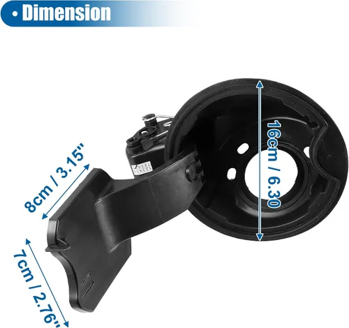 Vista 4 de X AUTOHAUX Tapa de gasolina para llenado de combustible, tapa de puerta, bolsillo de bisagra que reemplaza 9L3Z-9927936-B 9L3Z9927936B para Ford