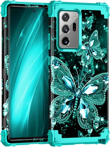 Vista 24 de Miqala Funda para Galaxy S9, brilla en la oscuridad, tres capas, resistente, a prueba de golpes, protección de cuerpo completo, parachoques