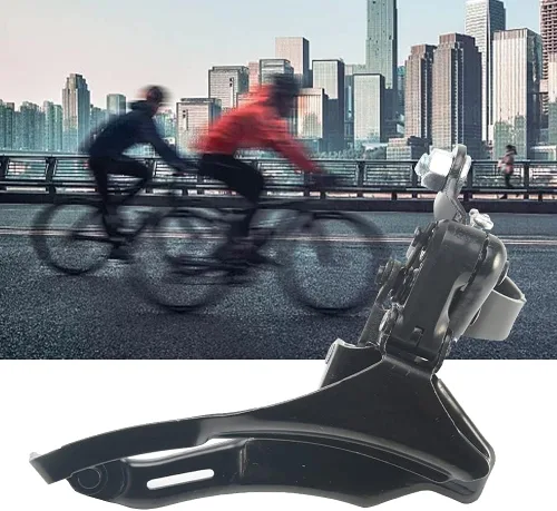 Vista 2 de Tookie Desviador delantero de bicicleta, desviador universal de bicicleta, cambiador de velocidad de acero TZ 30 Accesorios de repuesto