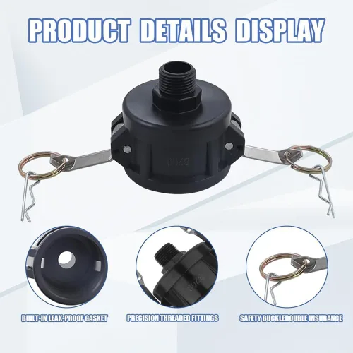 Vista 4 de IBC Tote Adapter 2in Cam Lock Fittings