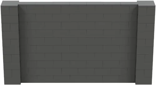 Vista 203 de EverBlock Kit de pared de 5 x 4 pies Bloques de construcción modulares Sistema de pared para edificios, pantallas y estructuras Divisor