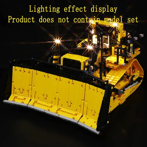 Vista 4 de GEAMENT Kit de luces LED compatible con Lego Cat D11 niveladora controlada por aplicación – para el juego de modelos Technic 42131