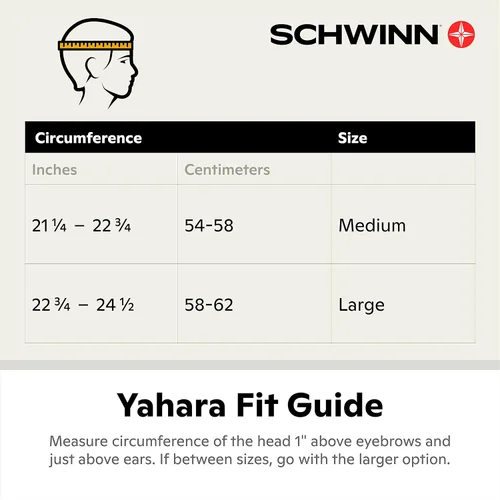 Vista 2 de Schwinn Yahara ERT - Casco de bicicleta para adultos, jóvenes, hombres y mujeres de 8 años en adelante, puede adaptarse a una circunferencia