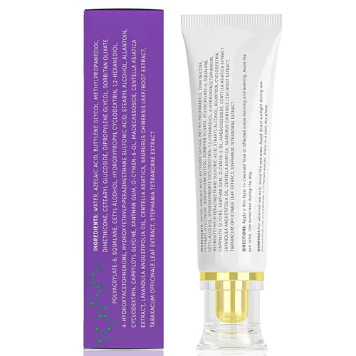 Vista 6 de Sefralls Crema facial de ácido azelaico 14%, crema facial avanzada de ácido azelaico – Alivio del enrojecimiento y reducción del enrojecimiento