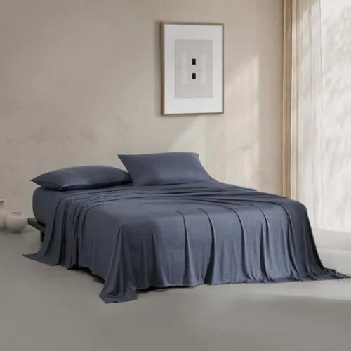 Vista 17 de Calvin Klein - Juego de sábanas de tamaño individual, ropa de cama de mezcla de algodón naturalmente suave - Sábanas con funda de almohada a juego