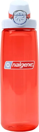 Vista 23 de Nalgene Sustain Tritan Botella de Agua On The Fly Sin BPA Fabricada con Material Derivado del 50% de Residuos Plásticos, 24 OZ, Azul con Aqua