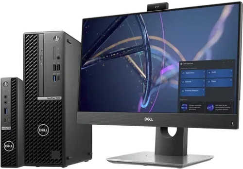 Vista 3 de Dell OptiPlex 7000 Computadora de sobremesa Intel Core i5 de 12ª generación i5-12500T Hexa-core (6 núcleos) 2 GHz - 16 GB RAM DDR4 SDRAM - 256 GB