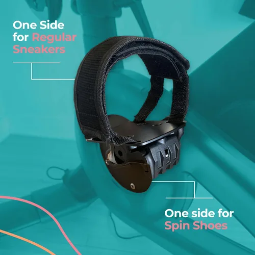 Vista 3 de Jaulas para dedos compatibles con la bicicleta Peloton, pedales de bicicleta con clips para los dedos para bicicleta Peloton y bicicleta Plus, uso