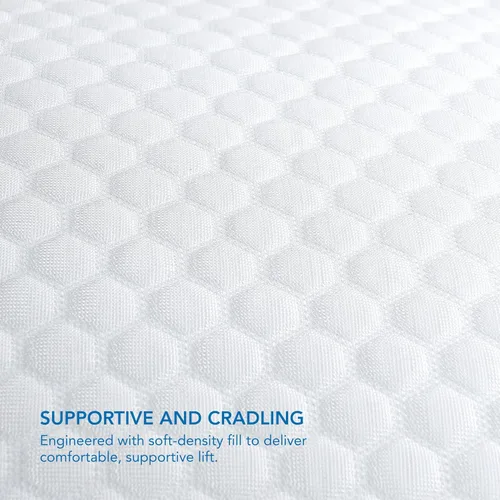 Vista 7 de Almohada Columbia Comfort Ice Fiber Side Sleeper Down Alternative con relleno de fibra de poliéster, funda transpirable de doble cara
