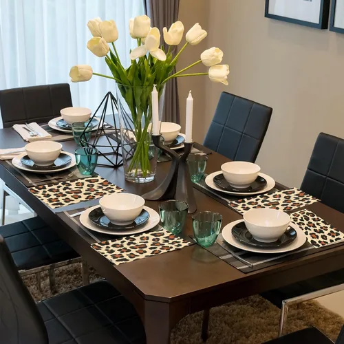 Vista 7 de Zonon Servilletas desechables con estampado de leopardo, toallas de mano desechables para baño, cóctel, cena, servilletas de papel decorativas
