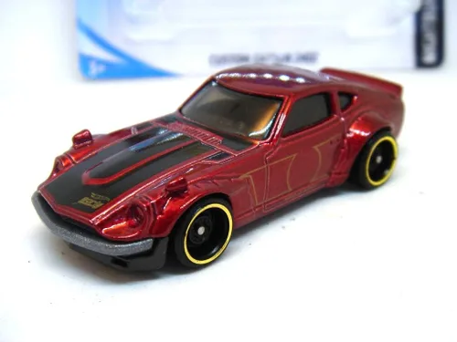 Vista 3 de Hot Wheels 2018 50 aniversario Nightburnerz Custom Datsun 240Z 140/365, granate
