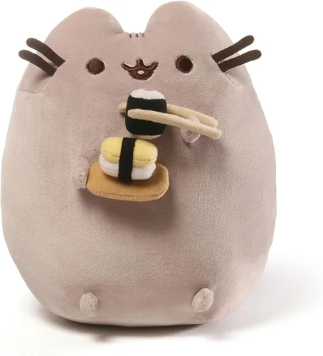Vista 5 de GUND Pusheen - Gato de peluche de pastel de cumpleaños, 9.5 pulgadas