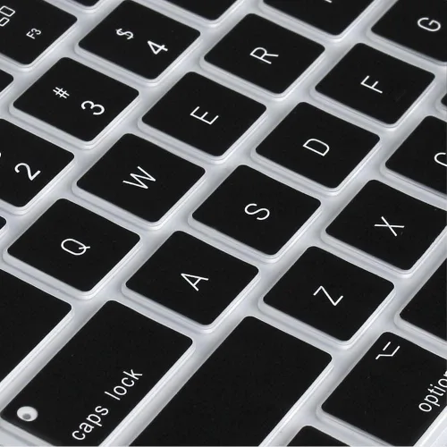 Vista 8 de Funda de teclado de silicona para teclado Apple Magic con teclado numérico MQ052LL/A (A1843) Diseño de EE. UU. Ultra Thin Protector Skin (negro)