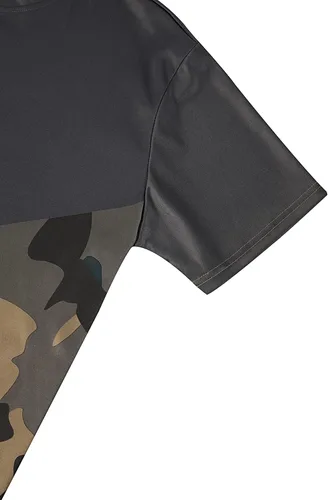 Vista 5 de Ampeo Camiseta de manga corta para hombre, atlética, para correr, gimnasio, entrenamiento, informal, camiseta