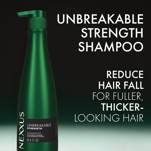 Vista 4 de Nexxus Unbreakable Care Champú Anti-Rotura Con Queratina, Colágeno, Biotina Para Cabello Fino Y Delgado, Champú Sin Sulfatos 13.5 onzas