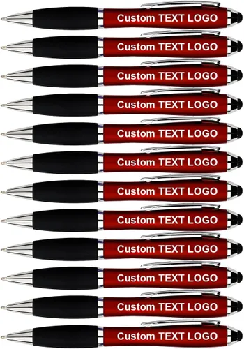 Vista 8 de Bolígrafos personalizados con lápiz capacitivo para nombre, 50-500 unidades Custom Name Logo Text, 50 100 200 300 500 pcs Option, Bulk for Church