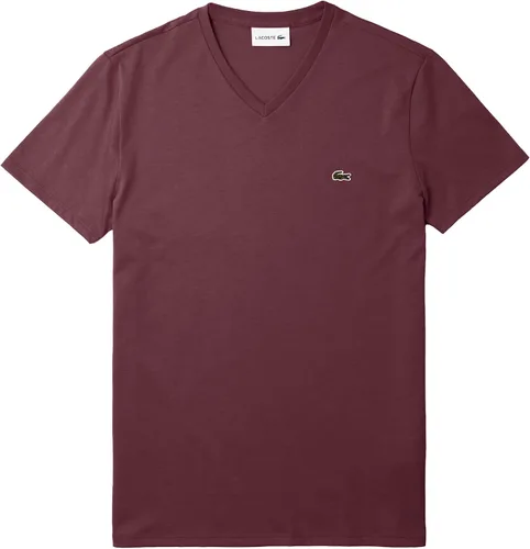 Vista 17 de Lacoste TH6710 - Camiseta de manga corta con cuello en V para hombre Marrón