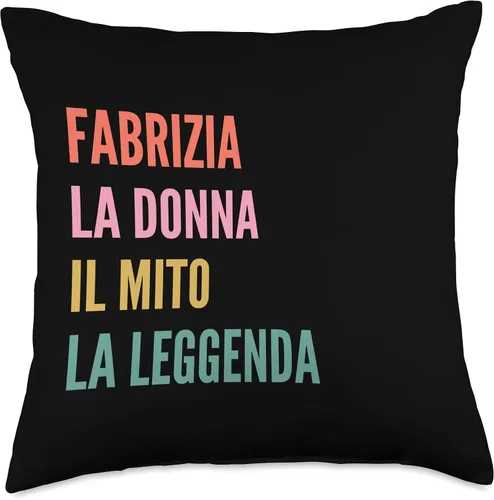 Vista 4 de Funny Italian First Name Design - Fabrizia Throw Pillow