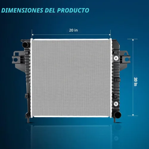 Vista 4 de Nilight Radiador para Jeep Liberty 3.7L 2002 2003 2004 2005 2006, Radiador de Refrigerante del Motor con Enfriador de Aceite, Transmisión