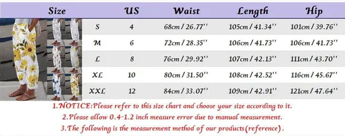 Vista 4 de Womens Sweatpants Women Fashion Pant with Pocket Casual High Waist Print Loose Pant Cotton Sweatpants for Women