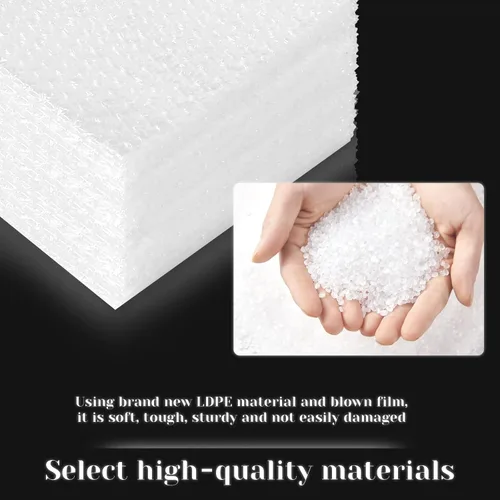 Vista 3 de 200 piezas de bolsas de plástico de burbujas, 4 x 6 pulgadas Bolsas de plástico de burbujas transparentes Materiales de embalaje para artículos